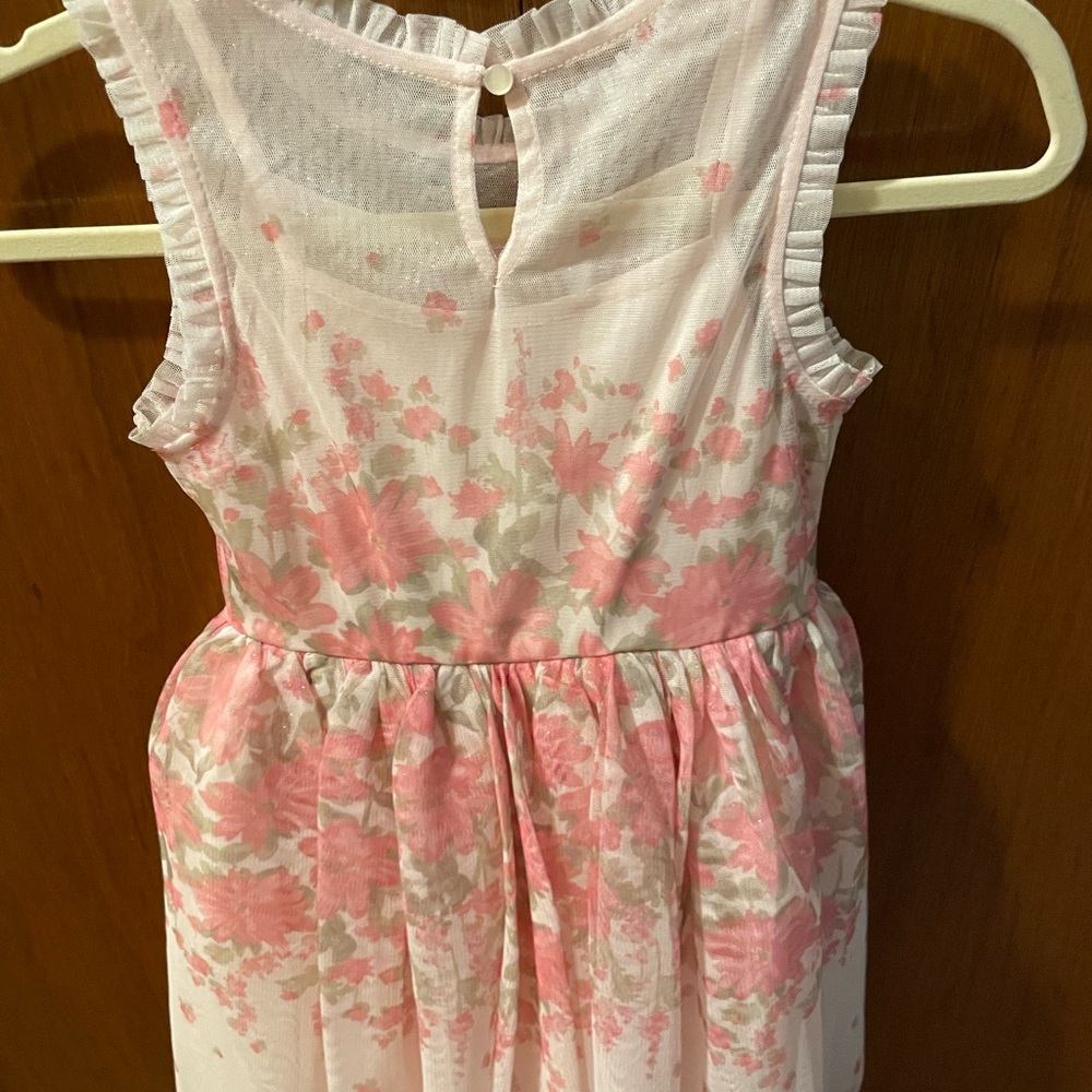 Zhenzi Pink and White Floral Girls Dress Size 8 NWOT - Picture 9 of 10